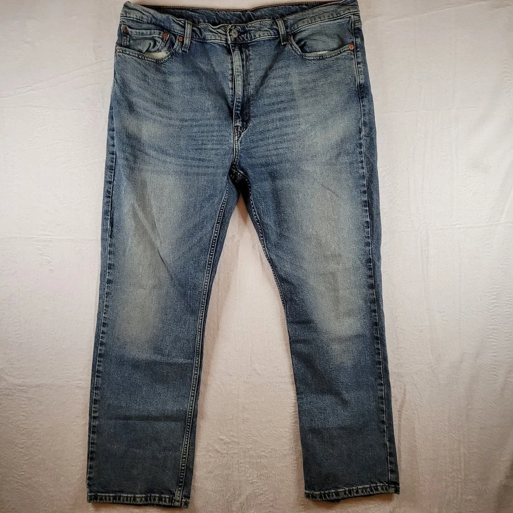 Levi Strauss & Co 514 Denim Collection Straight Blue Wash Jeans Men W40 L30